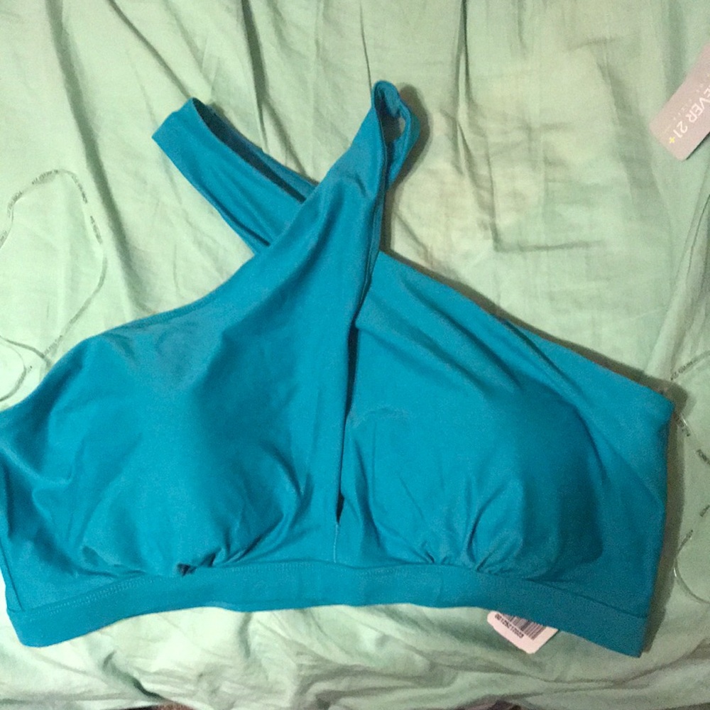 Forever 21 plus teal swim set